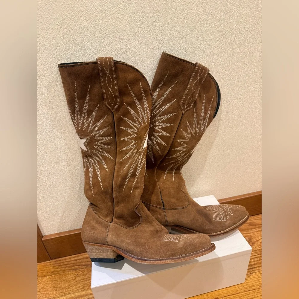 Golden Goose Wish Star tall western Boots Limited Series Size 37 - Picture 2 of 8